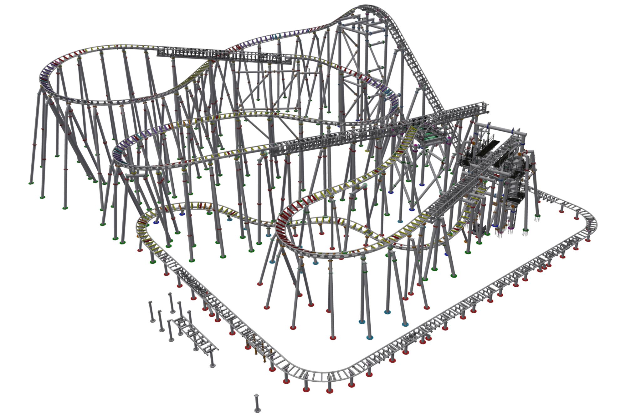 FACTORY COASTER 611 M tech drawing